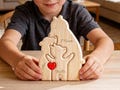 Personalized Mama Baby Wooden Bear family Puzzle,Family Name Puzzle,Parents Baby Puzzle Name,First Mother’s Day Gift,Gift For Father