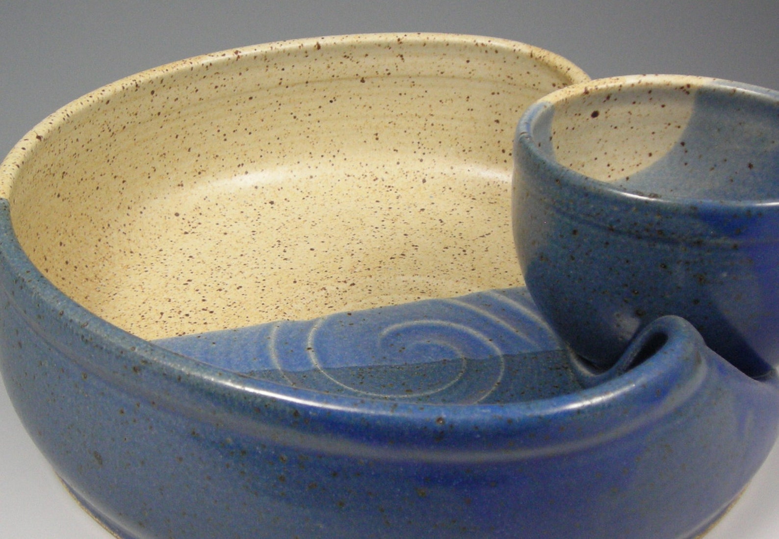 Pottery Chip and Dip Platter Etsy