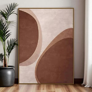 Split Kernel – Modern Minimalist Abstract Canvas Wall Art Painting