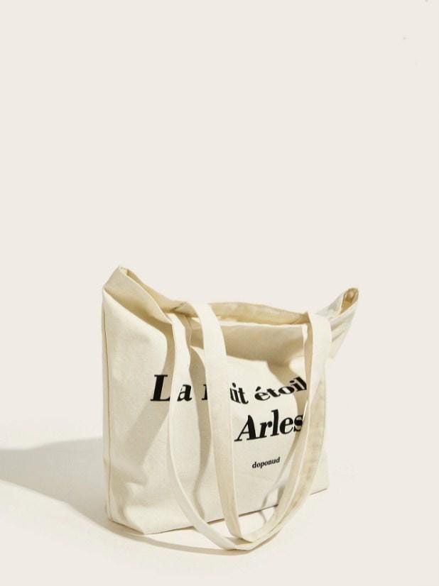 French Quote Tote Bag: La Nuit Étoilée, Arles Reusable Cotton