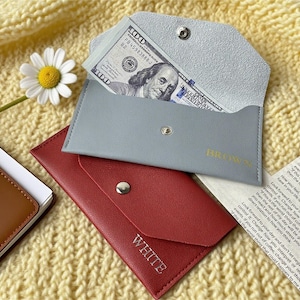 Cash Envelopes,Money Carrier,Card Carrier,Leather Card Carrier, Leather Cash Envelope, Leather Envelope, Money Envelope, Leather Cash Holder