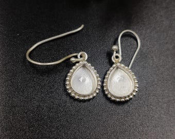 Sterling Silver  Close Blank  Earring, Bezel Setting