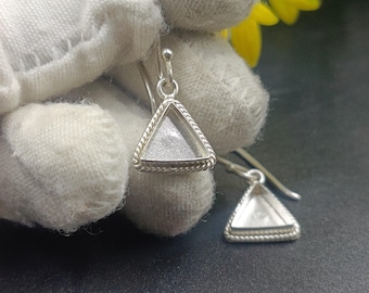 Sterling Silver  Close Blank Earring, Bezel Setting