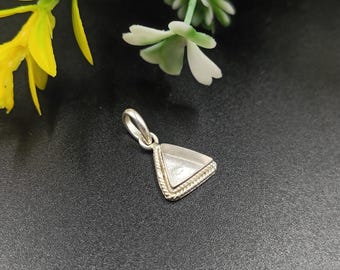 Sterling Silver  Close Blank Pendant, Bezel Setting