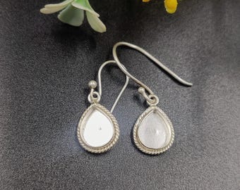 Sterling Silver  Close Blank  Earring, Bezel Setting