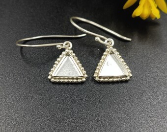 Sterling Silver  Close Blank Earring, Bezel Setting