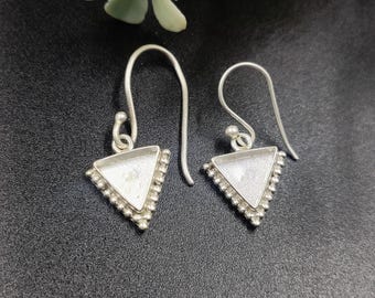 Sterling Silver  Close Blank Earring, Bezel Setting