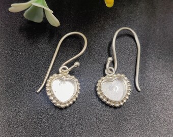Sterling Silver  Close Blank Earring, Bezel Setting