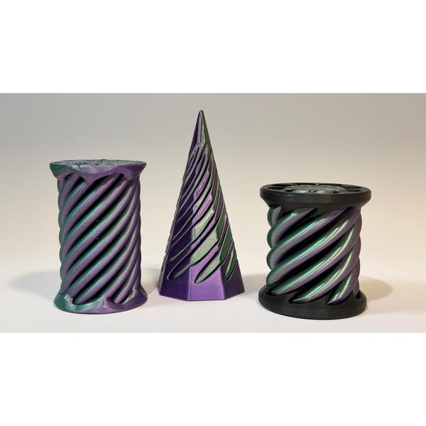 FIDGET 3-PACK Toy Bundle: Fidget Pyramid, Spiral & Nugget | 3 Color Options