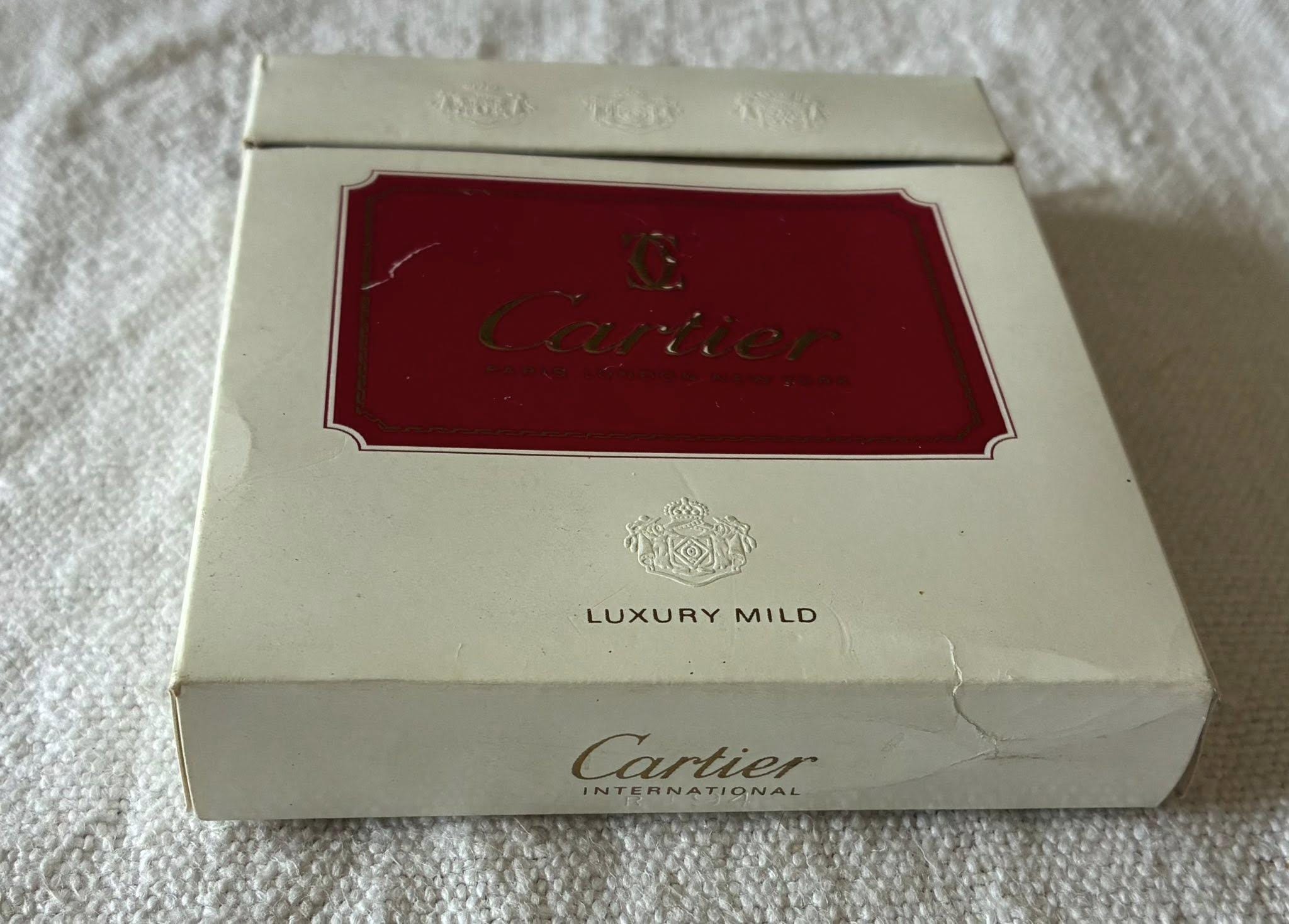 cartier cigarettes price in usa Vintage Cartier Cigarette Pack Empty – Luxury Mild 20 – Rare Collectible  Tobacciana – no tobacco included, iconic logo box, empty pack