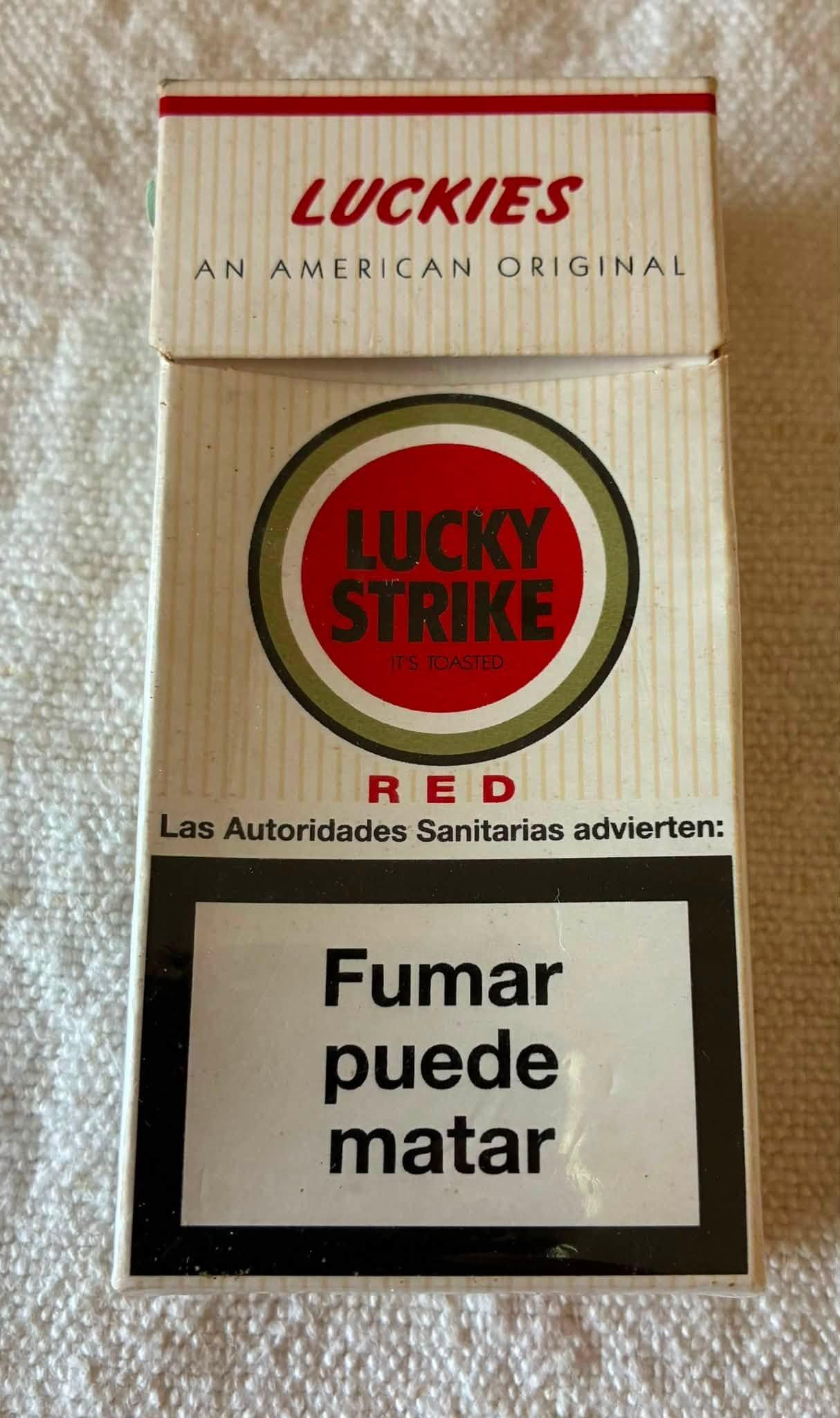 Vintage lucky strike pack of cigarettes - Etsy 日本