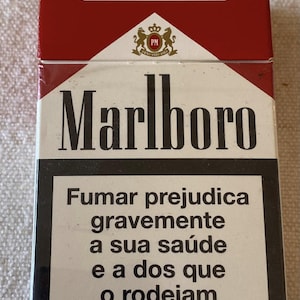 Vintage Marlboro Cigarette Cigarettes Cigarette Paper Box Empty Cigarette Pack Zigaretten Sigarette Cigarettes