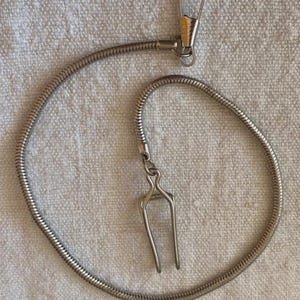 Vintage, pocket watch chain, deco, metal, 30cm