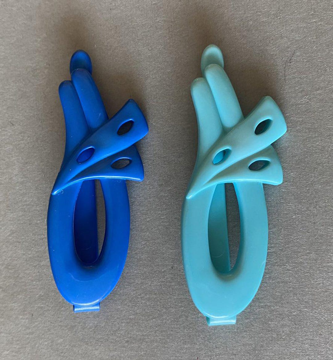 Vintage, 2 X Cheveux Barrettes, Cheveux épingles, Retro of the 80s