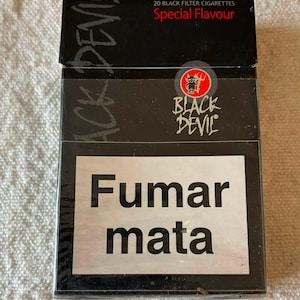 cigarette black devil Rare BLACKDEVIL Can Holder Not for Black Devil Cigarettes - Etsy