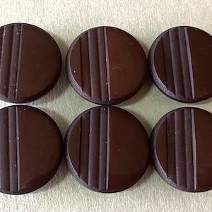 Vintage senapsknappar – 28 mm – set om 6 | retro bakelitstil sömnadskavajerbyte, klassiska herrkläder gör-det-själv, sybehör, etsy-sälj
