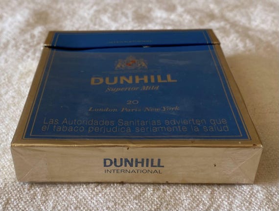 Vintage Dunhill Superior Mild Cigarette Cigarettes Cigarette Paper