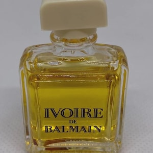 Ivoire by Pierre Balmain Perfume Miniature Parfum Profumo Mini Mignon 7.5 ml 0.25oz 1980’s collectible bottle Full Women Perfume