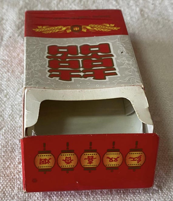 chinese cigarettes amazon Vintage Chinese Cigarette Pack Box “double Happiness” | Red & Gold Shanghai  Cigarette Factory | No Tobacco Included, Iconic Logo Box, Empty