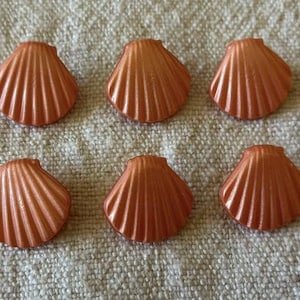 Vintage koraalschelp naaibenodigdheden, Etsy verkopers, doe-het-zelf naaiprojecten, nautische naaiknopen, strandknutselspullen, schelpknopen 19 mm