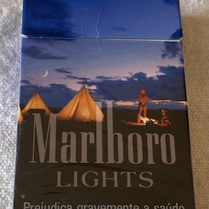 Vintage Marlboro Lights Cigarette Cigarettes Cigarette Paper Box Empty Cigarette Pack Zigaretten Sigarette Cigarettes