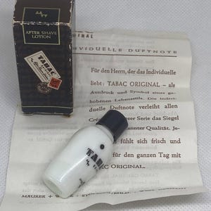 1960〜ビンテージタバックオーデコロン100ml EXTREMELY Rare Vintage TABAC ORIGINAL After Shave Mini Bottle With