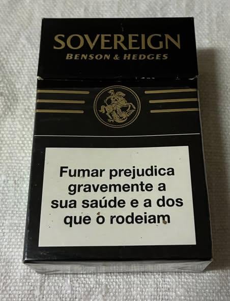 Vintage Sovereign Benson Hedges Empty Cigarette Pack – King Size – Black &  Gold Tobacco Collectible Box 1990s