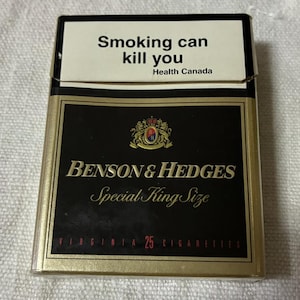 Vintage Cigarettes Case Gold