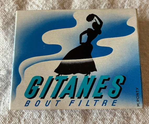 Vintage Gitanes Cigarette Pack Empty | French No Tobacco Included, Iconic Logo Box, Empty Pack Display, Film Prop Cigarette, Rare Cartier