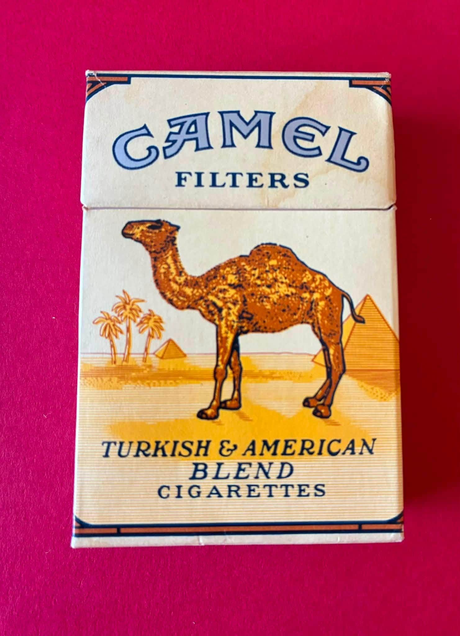 Empty Camel Filters Cigarette Pack Vintage USA Turkish American Blend Empty Pack Tobacco Collectible Smoking Memorabilia