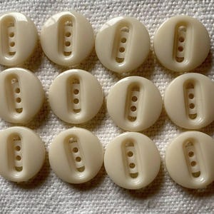 Vintage Bordeaux & Ivory Buttons • Retro Four Hole Sewing Buttons • 19mm • Dress Coat Blouse Buttons • Sets of 6 or 12 sewing supplies, etsy