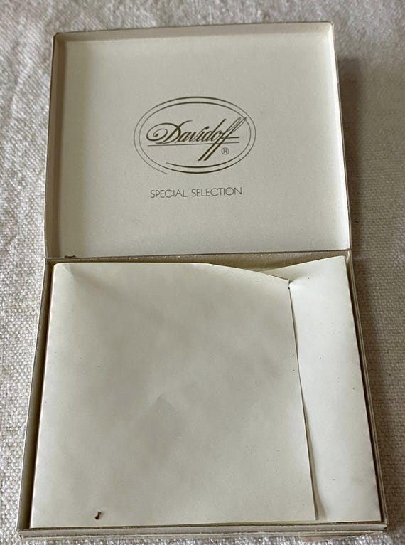 Vintage Davidoff Mini Cigarillos Box | 10 Mini Cigarillos Empty Pack