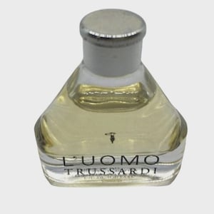 L&#39;Uomo Trussardi by Trussardi Eau de Toilette Miniature Perfume Profumo Mini Mignon 5ml 0.17oz 1995 collectible bottle Full Men perfume