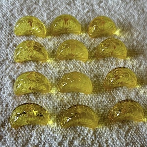 Vintage acryl knoopjes in de vorm van een sinaasappelschijfje, 18,5 mm – Bijzondere kitscherige retro knoopjes – Opvallende knoopjes voor ontwerpers, naaibenodigdheden, Etsy-verkopers