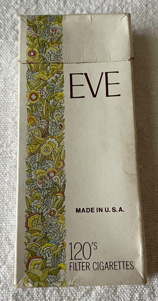 VINTAGE USA CIGARETTE Packs, Empty, EVE 120's, Virginia Slims, Cartier, Savvy $33.00