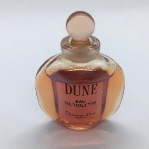 Christian Dior Dune Eau de Toilette Perfume Miniature Parfum Profumo Mini Mignon 5 ml 0.17oz 1991 collectible bottle Women perfume Fragrance