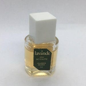 Vintage Lavande de Charrier / Parfums de Charières Eau de Toilette Perfume Miniatura Parfum Profumo Mini Mignon 9ml botella coleccionable Completa