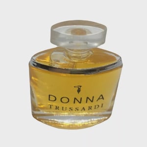 Donna Trussardi Eau de Toilette Parfüm Miniatur Parfum Profumo Mini Mignon 4 ml 0,13 oz 1994 Sammlerflasche Vollständiges Damenparfüm