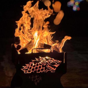 Travel Grill “Iron Wolf” – Compact, Durable, Stylish, Versatile Foldable Grill | Collapsible grill | Portable BBQ grill | Detachable grill