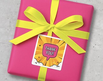 Thank you sticker set - Speech Bubble - set of 12