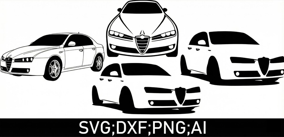 Alfa Romeo 159 Vector Files - Etsy