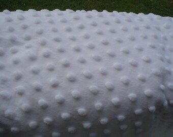 Cuddle Bubble Micro Fleece Pale Pale Pink Nearly White So Soft & Cuddly ONE Yard