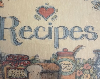 Vintage Susan Winget Sweet as Honey  recipe Box NOS Cardsamd box unopened Retro Cottage chic Main St Press 3 x5 cards