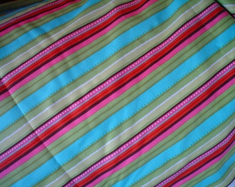 New Brother Sister Design Striped Fabric Multi Colors 100% Cotton Fabric 2 Yards Brother Sister Design SALE