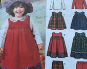 Simplicity EASY Toddler Pattern Top Pants Jumper HAT Simplicity Sizes Toddlers 1/2 to 4  Multi Sizes JUMPER Tops Pants Easy Pattern Hat