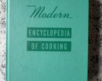 Mid Century CookbookMeta Givens Modern Encyclopedia of Cooking 1950s hardcover book