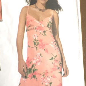 Misses Simplicity 4994 Multi Sizes Simplicity sundress bodice hemline   Variations Sizes 4 6 8 10 summer sundress pattern cut complete dress