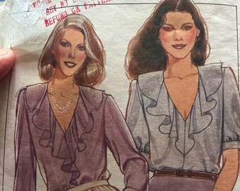 1981 Vintage Pattern Style 3226  Size 10 Misses' orig pattern Australia Pullover tops
