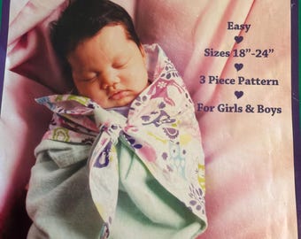 Sew Baby Sweet Swaddler designed by Jonathan Fast Easy Sizes 18-24 inches  New Pattern SB45