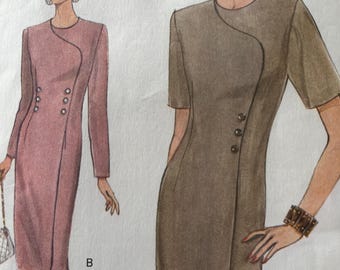 EASY Vogue Design Misses Pattern No. 8903 Size 14 16 18 Misses Dress 1994 Very EASY Dress below mid knee FF
